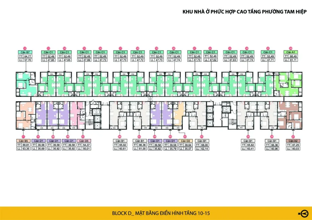 Mặt bằng Bcons Central Park – Palm