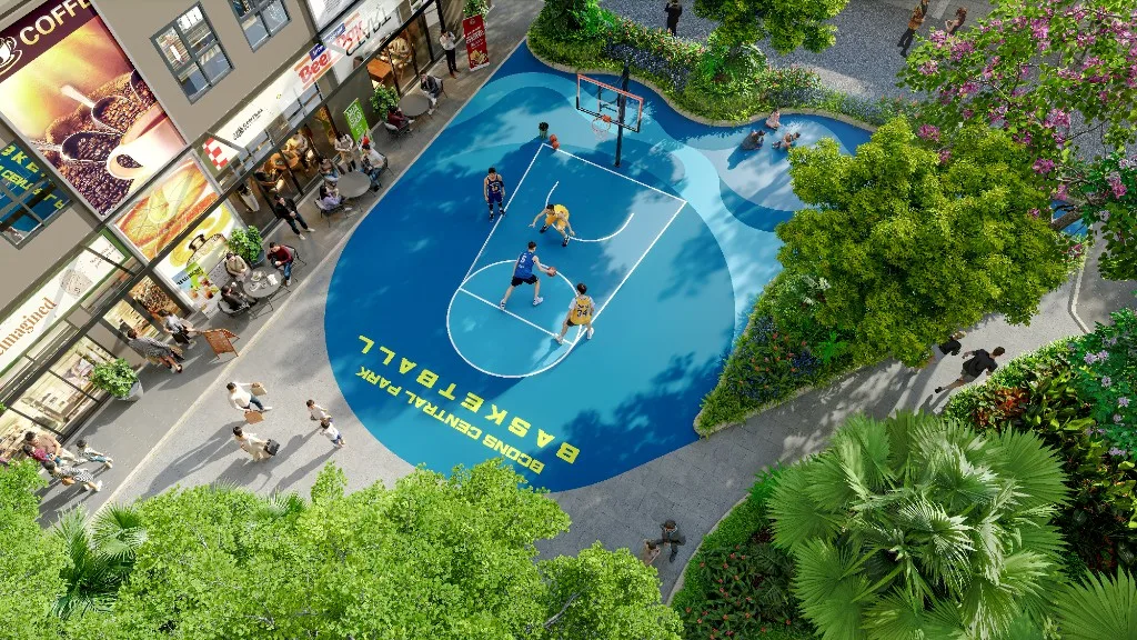 Sân bóng rổ tại Bcons Central Park, Tam Hiệp