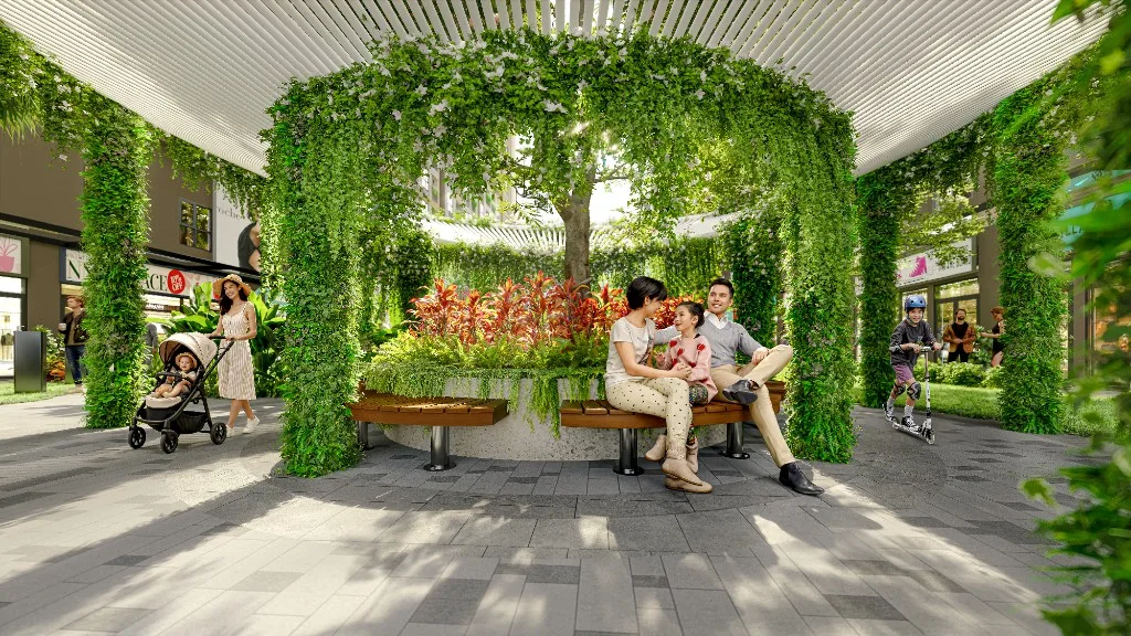 Góc nghỉ gia đình tại Bcons Central Park, Tam Hiệp
