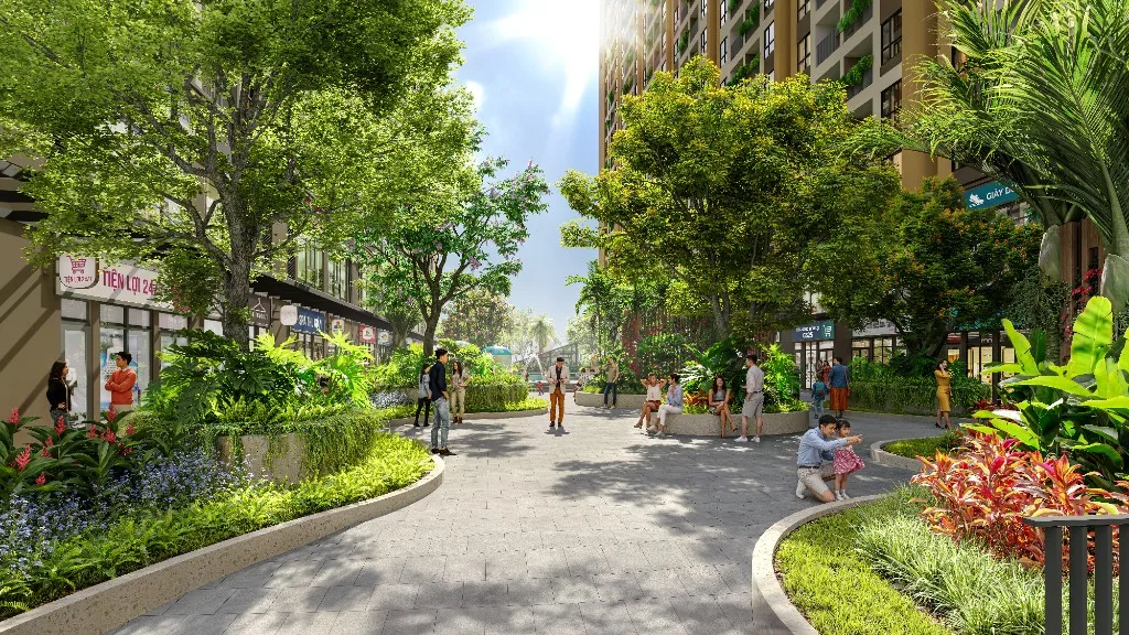 Công viên đi bộ tại Bcons Central Park, Tam Hiệp