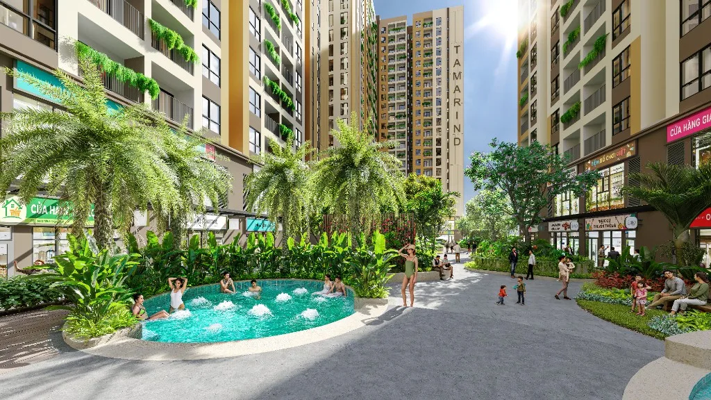Bể sục tại Bcons Central Park, Tam Hiệp