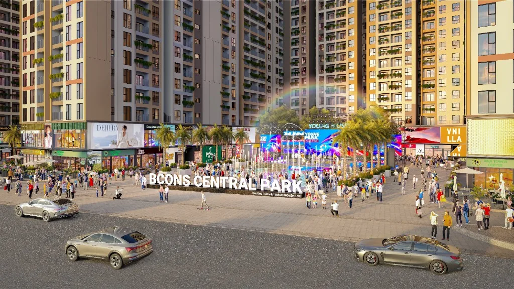 Quảng trường tại Bcons Central Park, Tam Hiệp