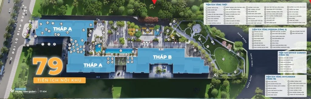 Mặt bằng tiện ích