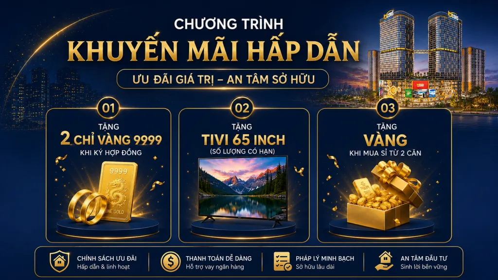 Chương trình khuyến mãi BCONS CENTER CITY