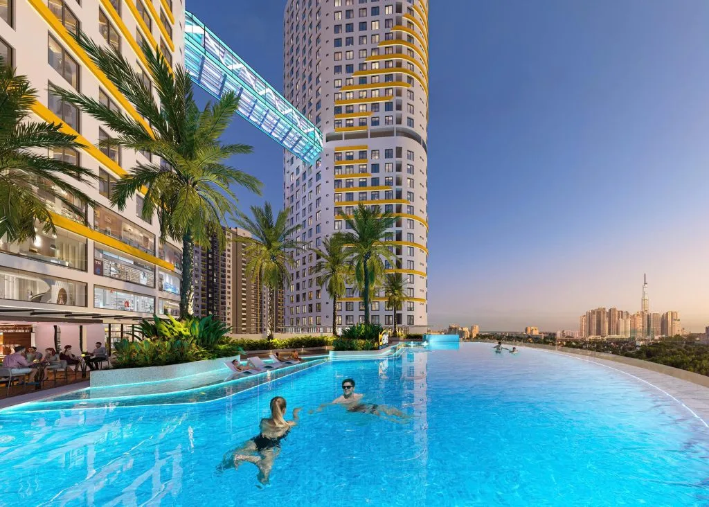 Hồ bơi vô cực trên cao