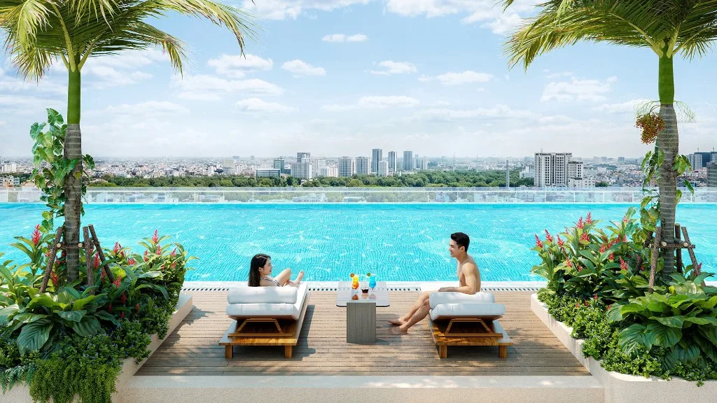 Tiện ích hồ bơi tại Bcons Aria
